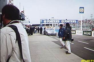 The pitlane at Silverstone
