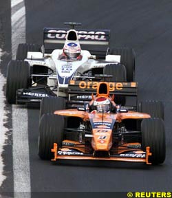 Button and Verstappen