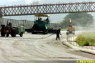 Interlagos being resurfaced last month