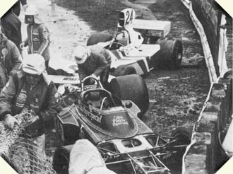 the Lotus 72E of Brian Henton, 1975