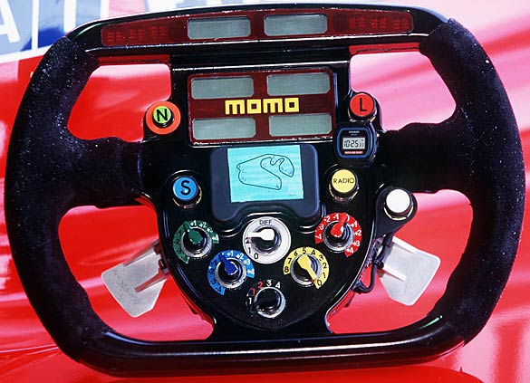 michael schumacher ferrari. Michael Schumacher#39;s steering