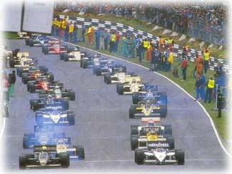 The Start of the 1985 European Grand Prix
