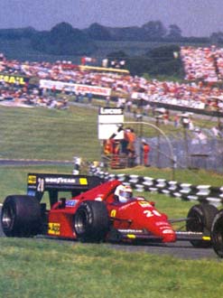 Stefan Johansson at Brands Hatch, 1986