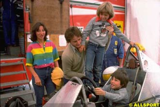 The Villeneuve family at the 1979 Canadian GP