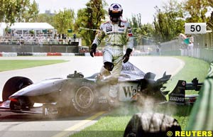 David Coulthard, during qualifying for the Australian GP this year