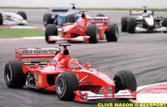 Schumacher moves to second