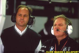 Gerhard Berger and Patrick Head