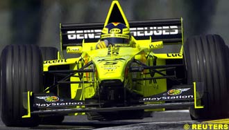 Heinz-Harald Frentzen at Imola