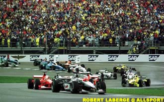 There were no incidents at the first turn