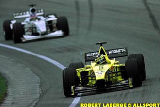 Frentzen leads Villeneuve