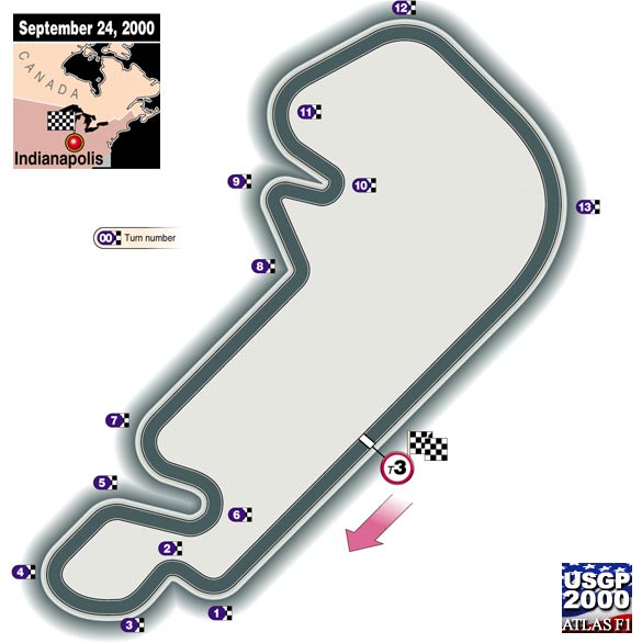 Indianapolis track map