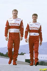 Mika Salo and Allan McNish, last month