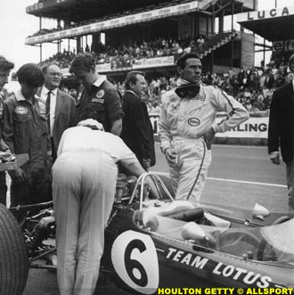 Jim Clark at the French Grand Prix
