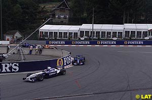 Juan Pablo Montoya followed by Luciano Burti