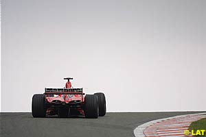 Michael Schumacher on the top of Eau Rouge