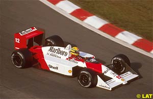 Driving the McLaren in 1988