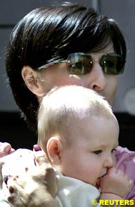 Erja and son Hugo in Monaco