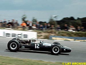 Surtees driving the Cooper in 1966