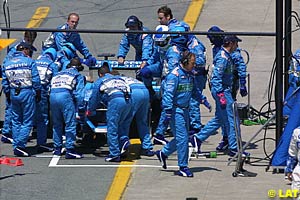 Button comes in for repairs on his car