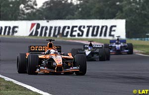 Jos Verstappen followed by Fernando Alonso  