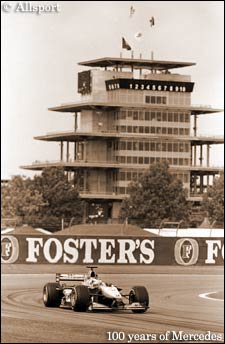 Mika Hakkinen at the 2000 US GP at Indianapolis