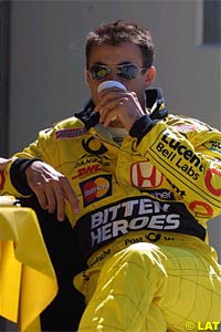 Jean Alesi relaxing