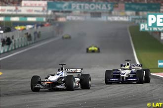 Mercedes Vs BMW: Hakkinen and Ralf in Sepang