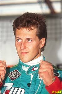 Michael Schumacher at the Belgian GP 