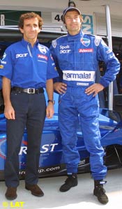 Alain Prost and Heinz Harald Frentzen 