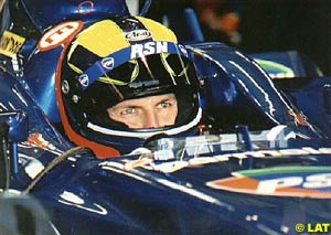 Luciano Burti's first outing in the Prost