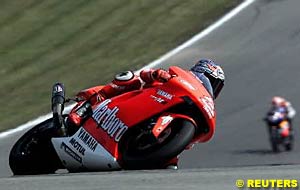 Max Biaggi on his way to victory at Brno