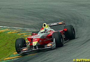 Race two winner Justin Wilson
