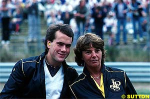 Chapman's son and wife