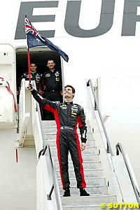 The team arrives at Melbourne