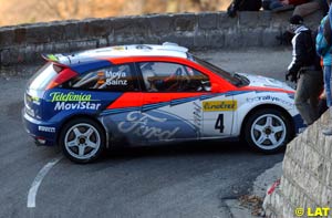 Carlos Sainz on his Ford Focus