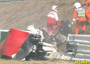 Allan McNish survived a massive crash