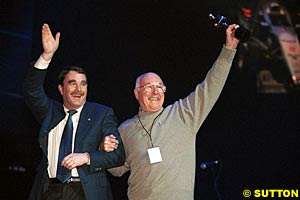 Nigel Mansell and Walker