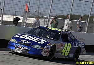 Jimmie Johnson on his way to victory