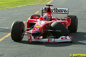 Schumacher crashed before second qualifying
