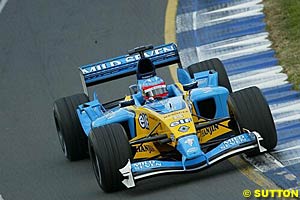 Fernando Alonso scored his first points in F1