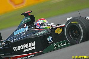 Both Wilson and Minardi teammate Verstappen aborted their qualifying laps