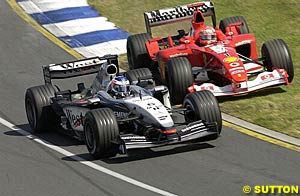 Raikkonen did a good job keeping Schumacher at bay
