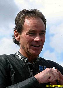 Barry Sheene at last September's Goodwood Revival meeting