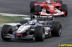 Raikkonen kept Barrichello at bay