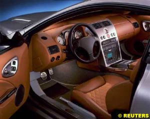 The interior of the Vanquish