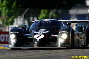 Tom Kristensen topped the times in the Bentley EXP Speed 8