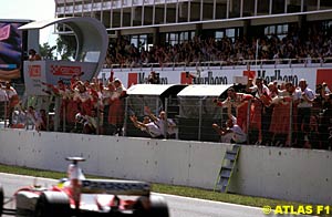 Toyota celebrate their first points of the season in Barcelona