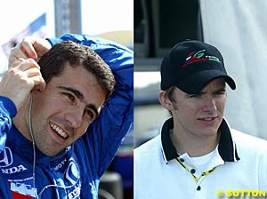 Dario Franchitti and his replacement, Dan Wheldon