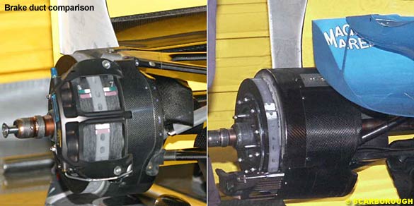 Brake duct comparison