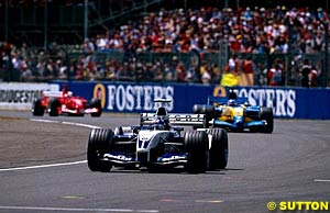 Montoya leads Trulli and Barrichello